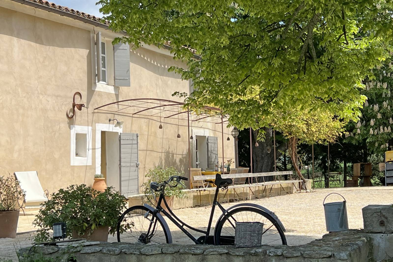 Location ancienne ferme rénovée avec piscine chauffée   