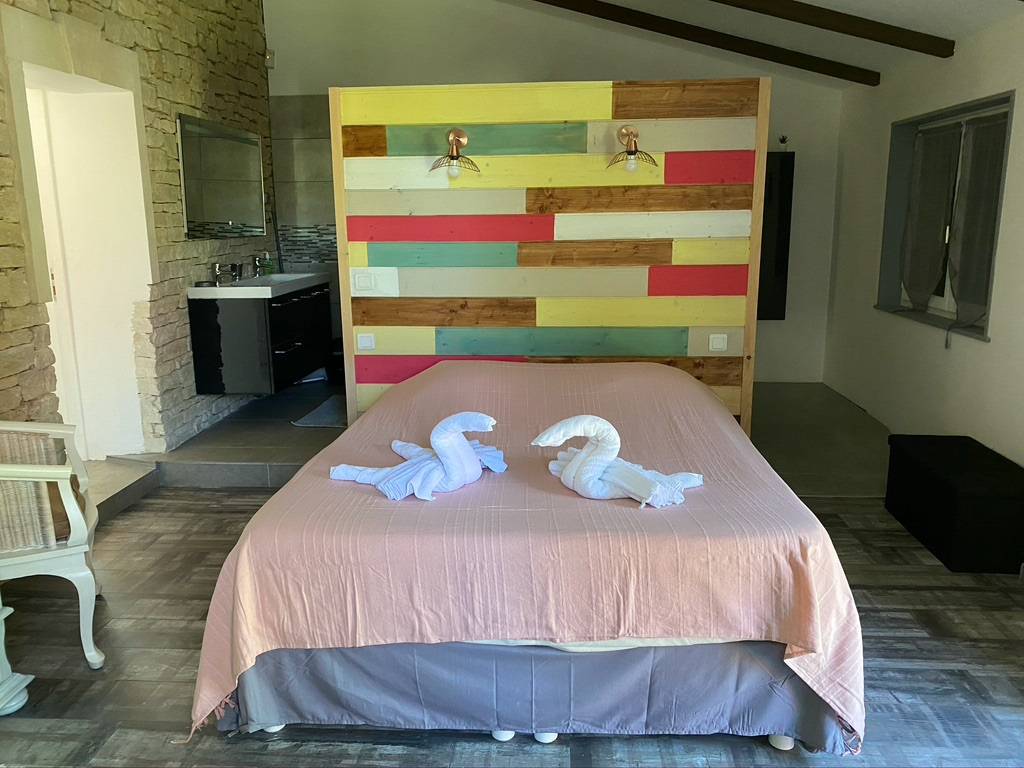 Proche de L’Isle-sur-la-Sorgue, maison en pierre avec piscine   