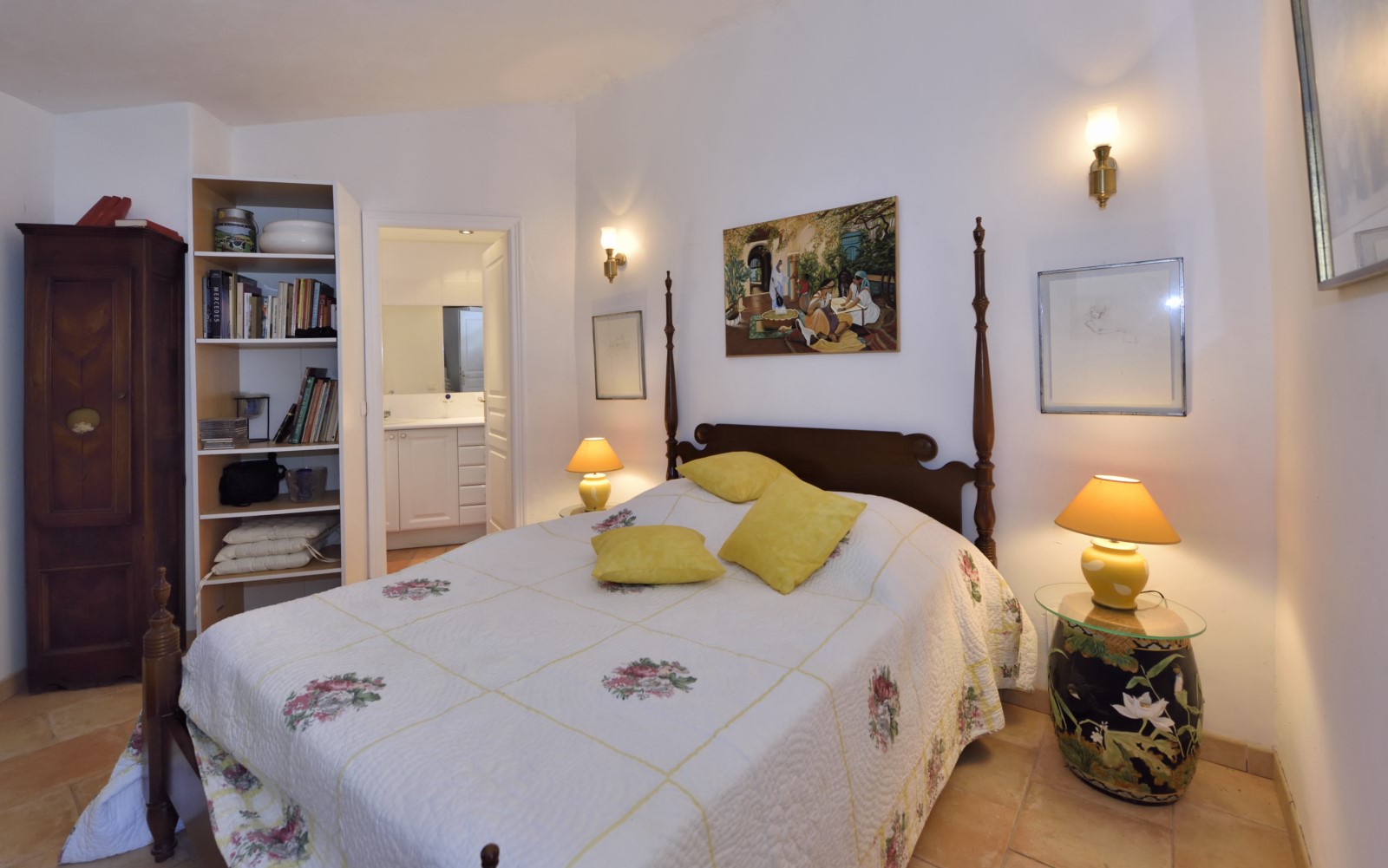 La chambre attenante au pool house