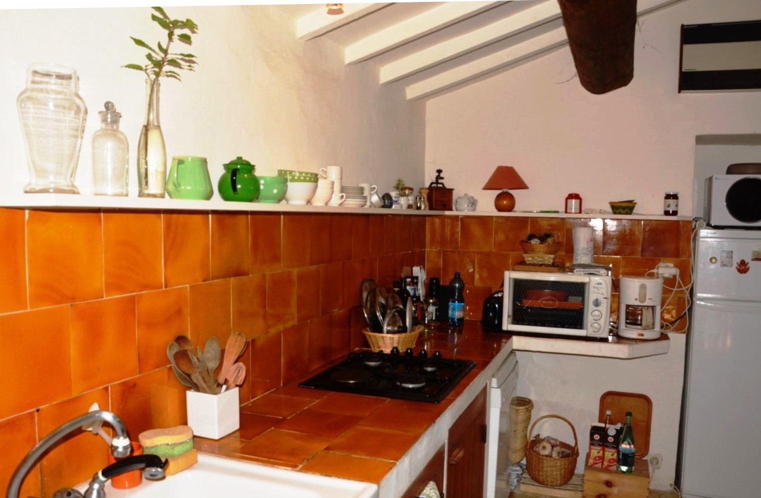 Cuisine avec terrasse sur l'avant