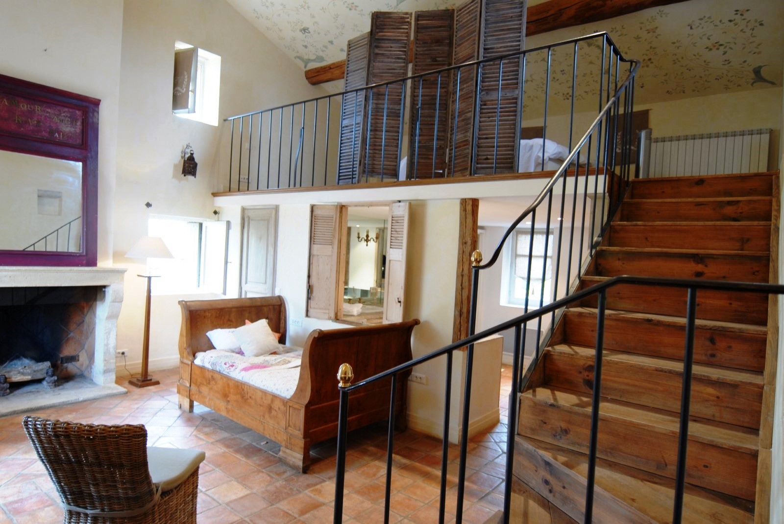 Chambre avec mezzanine