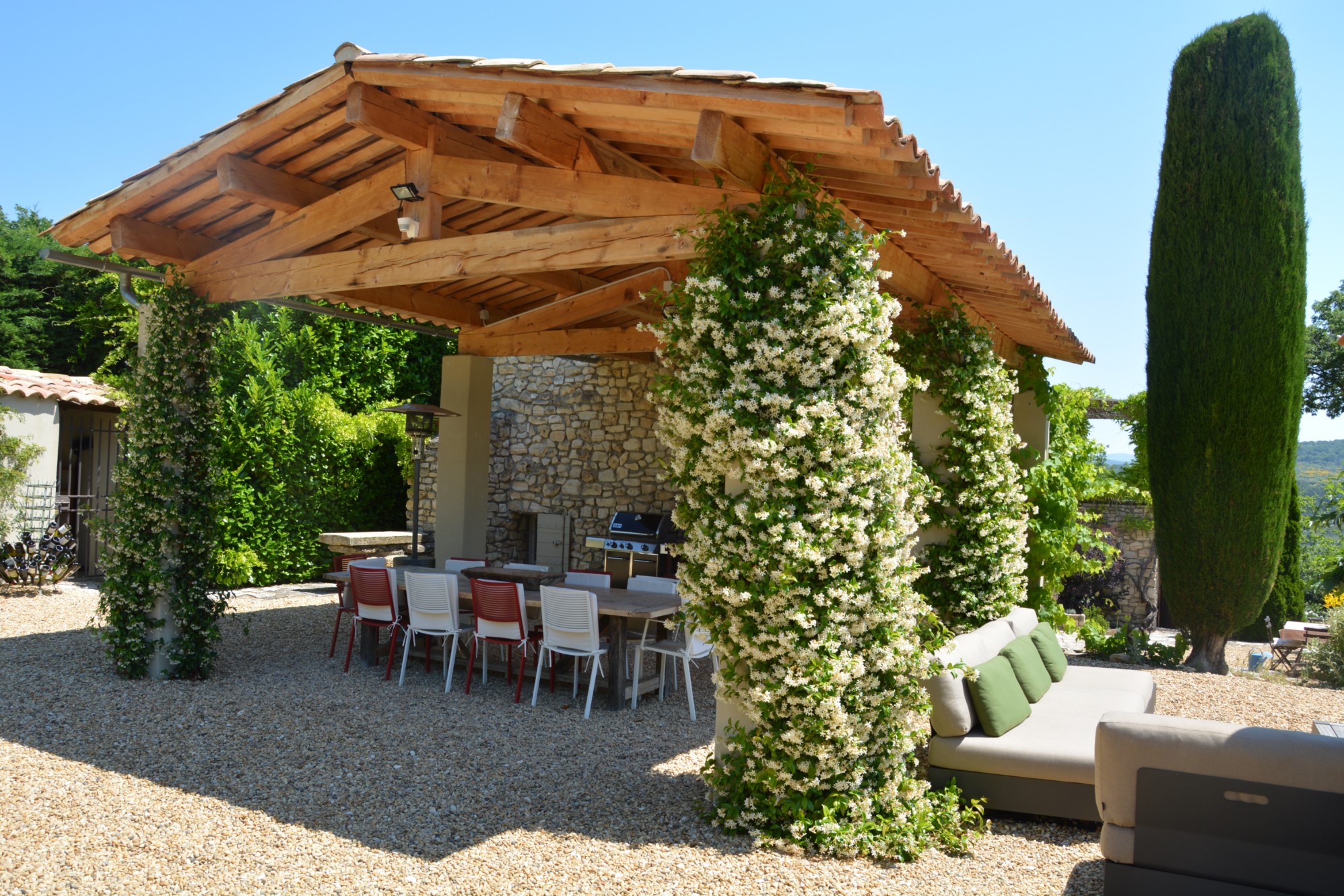 Location saisonnière en Luberon, confortable propriété,   