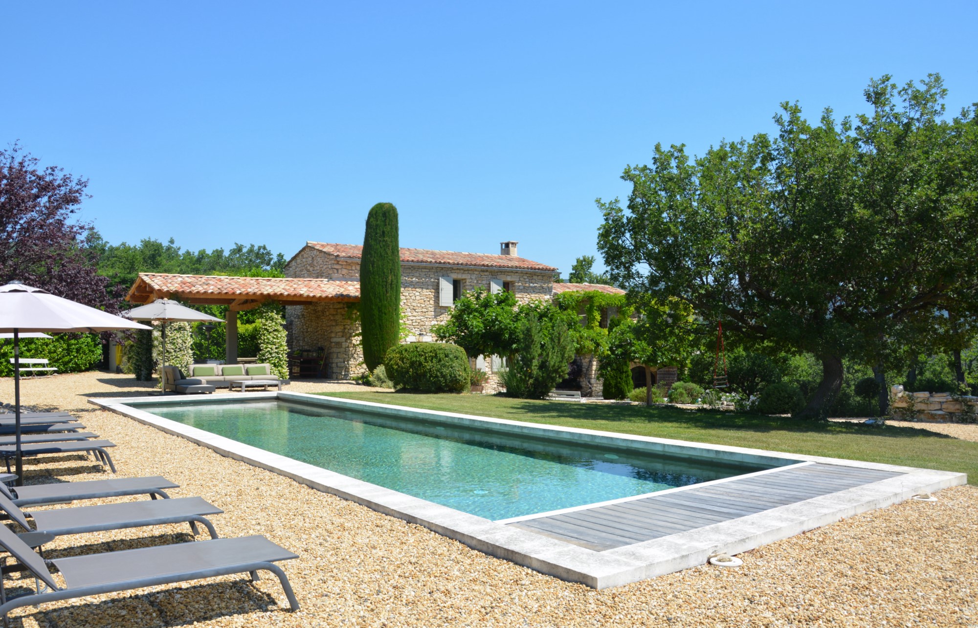 Location saisonnière en Luberon, confortable propriété,   