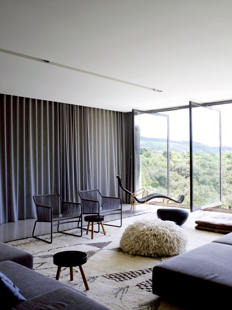 Belle pièce de vie pour cette maison d'architecte